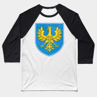 Opole Voivodeship / Vintage Look Faded Style Polish Flag Design Baseball T-Shirt